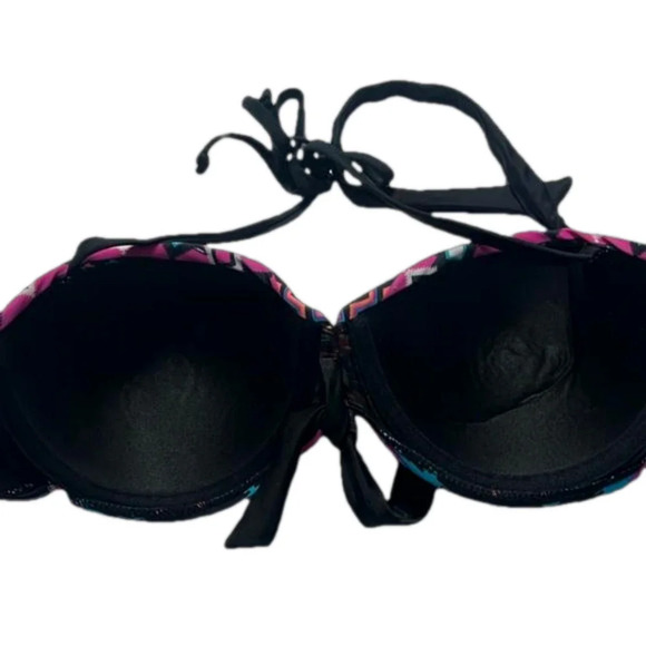 XL halter bikini top XL Aztec print halter bikini top removable straps - Picture 2 of 10